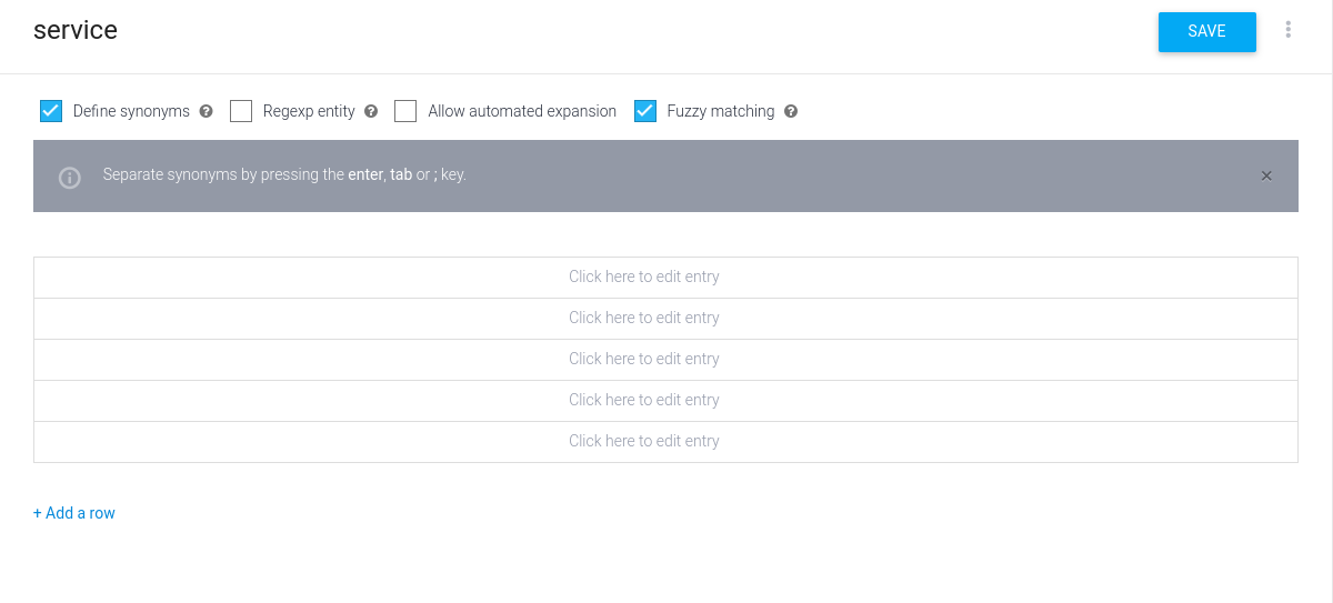 création d’entité
